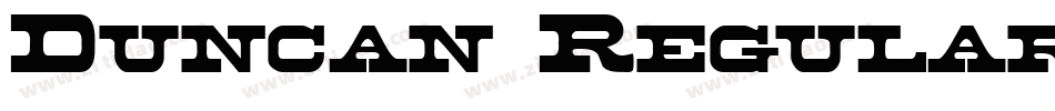Duncan Regular字体转换